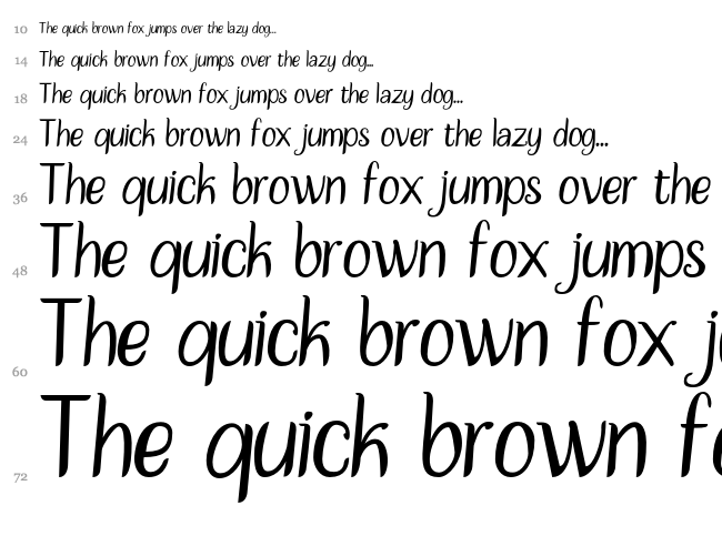 Disguise Sans font waterfall